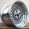 JNC045 Platinum w/ Gold Rivets