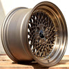 JNC045 Machined Bronze w/ Gold Rivets