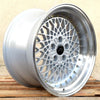 JNC045 Silver Machined Lip w/ Gold Rivets
