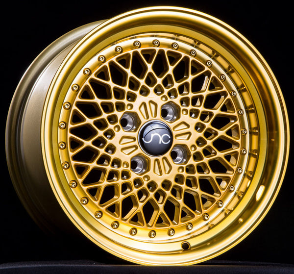 JNC045 Transparent Gold w/ Gold Rivets