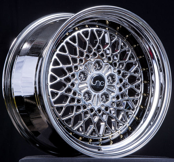 JNC045 Platinum w/ Gold Rivets