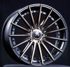 JNC042 Matte Black Machined Bronze Face