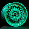 JNC031 Candy Green Gold Rivets