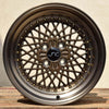 JNC045 Machined Bronze w/ Gold Rivets