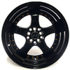JNC017 Gloss Black w/ Gold Rivets