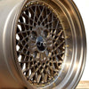 JNC045 Machined Bronze w/ Gold Rivets