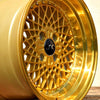 JNC045 Transparent Gold w/ Gold Rivets