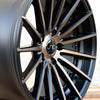 JNC042 Matte Black Machined Bronze Face