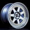 JNC048 Silver Machined Face w/ Gold Rivets