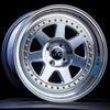 JNC048 Silver Machined Face w/ Gold Rivets