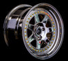 JNC048 Platinum w/ Gold Rivets