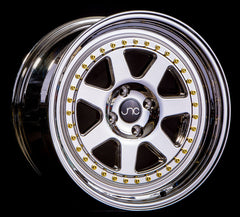 JNC048 Platinum w/ Gold Rivets