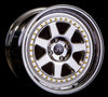 JNC048 Platinum w/ Gold Rivets