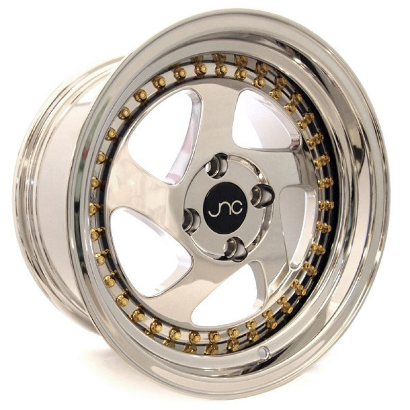 JNC034 Platinum Gold Rivets | JNC Wheels | custom wheels collection