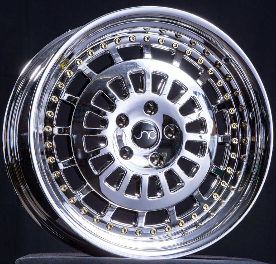 JNC046 Platinum w/ Chrome Rivets | JNC Wheels | custom wheels collection