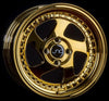 JNC034 Platinum Gold Gold Rivets