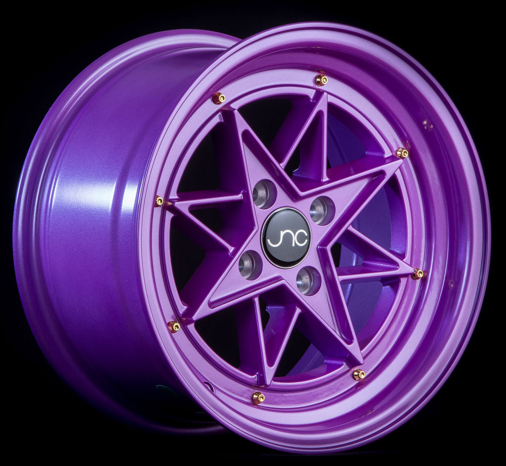 チョロＱ　A-8　VW TYPEⅠ　紫ラメ　ダンロップタイヤ JNC025 Candy Purple Gold Rivets | JNC Wheels | custom wheels