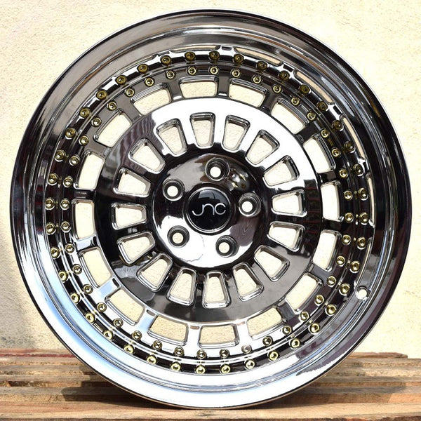 JNC046 Platinum w/ Chrome Rivets | JNC Wheels | custom wheels collection
