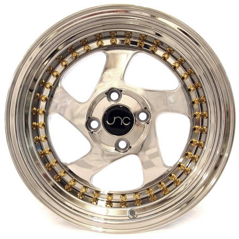 JNC034 Platinum Gold Rivets | JNC Wheels | custom wheels collection