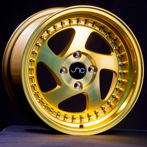 JNC034 Transparent Gold Gold Rivets | JNC Wheels | custom wheels collection