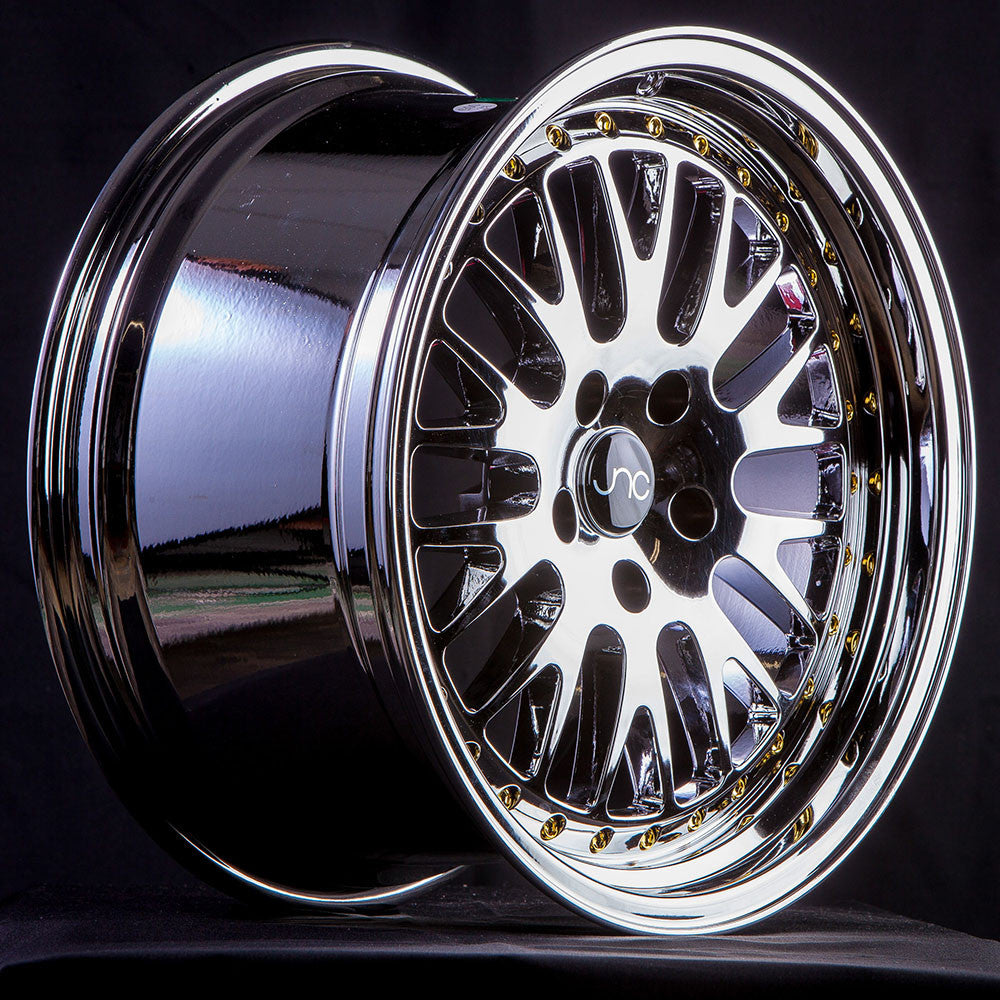 JNC001 Platinum Gold Rivets | JNC Wheels | custom wheels collection