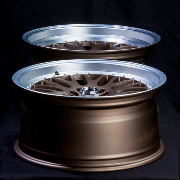 Black Rims Gold Rivets JNC001 Matte Black Gold Rivets | JNC Wheels | custom wheels collection