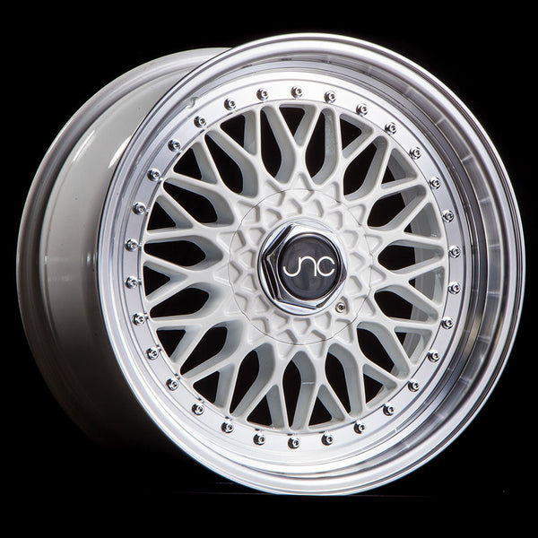 JNC004 White Machined Lip | JNC Wheels | custom wheels collection