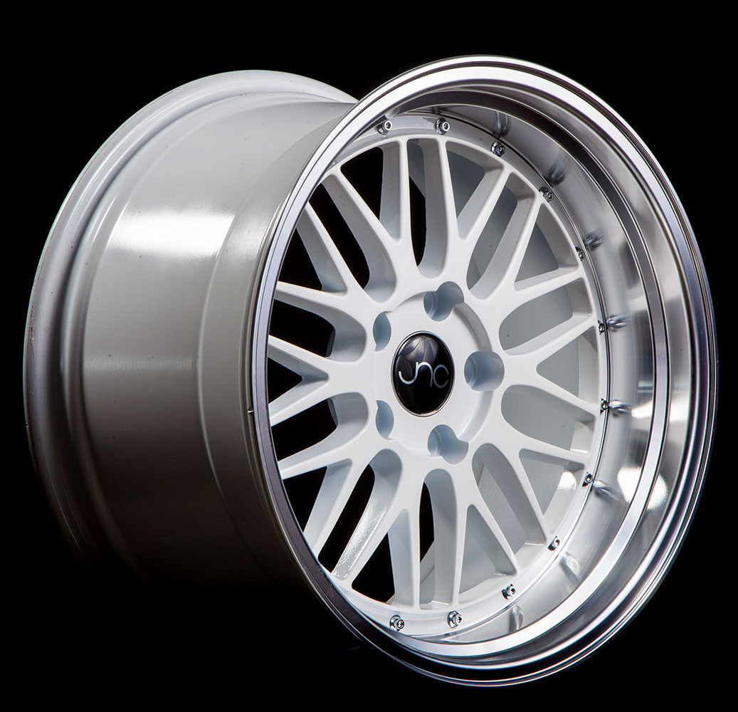 JNC005 White Machine Lip | JNC Wheels | custom wheels collection