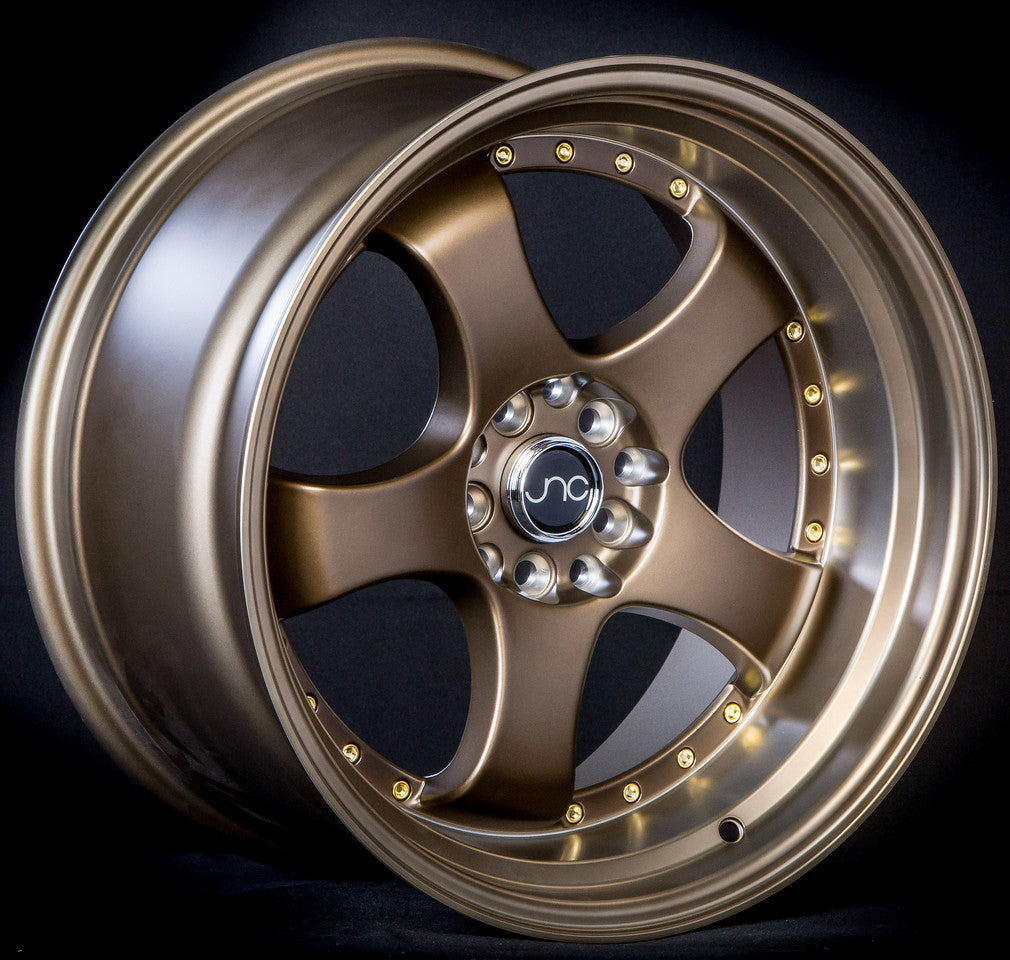 JNC017 Matte Bronze w/ Gold Rivets | JNC Wheels | custom wheels collection